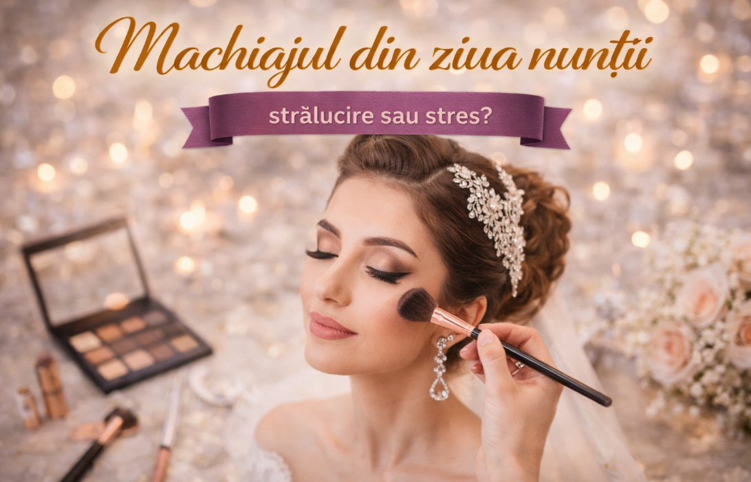 Machiajul din ziua nunții – strălucire sau stres?