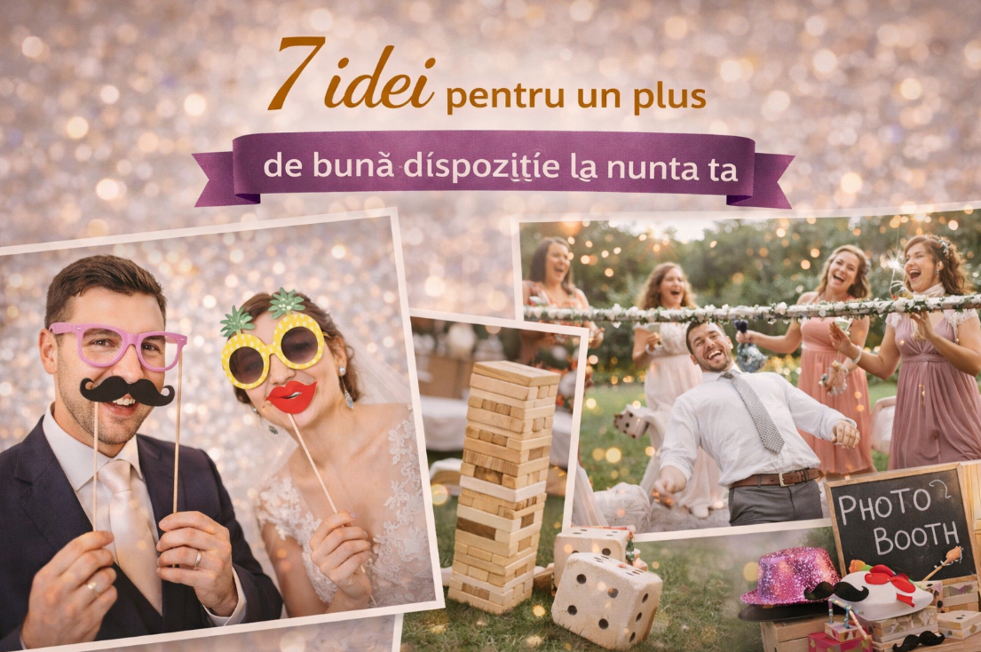7 idei pentru un plus de buna dispoziție la nunta ta