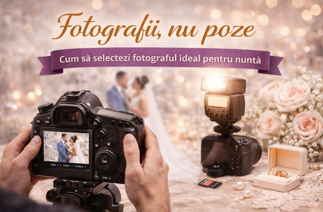 Fotografii, nu poze. Cum să selectezi fotograful ideal pentru nuntă