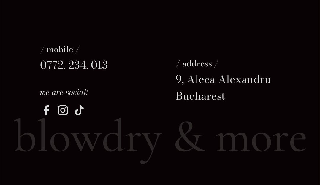 Snob Blowdry and more