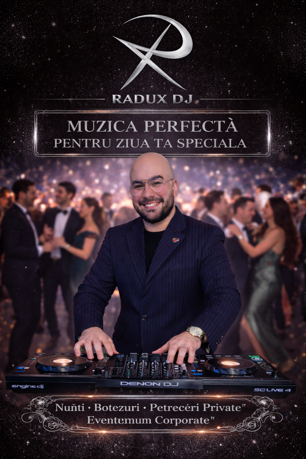 🎧 DJ & MC 🔊 Sonorizare profesională 🪩 Lumini & efecte speciale