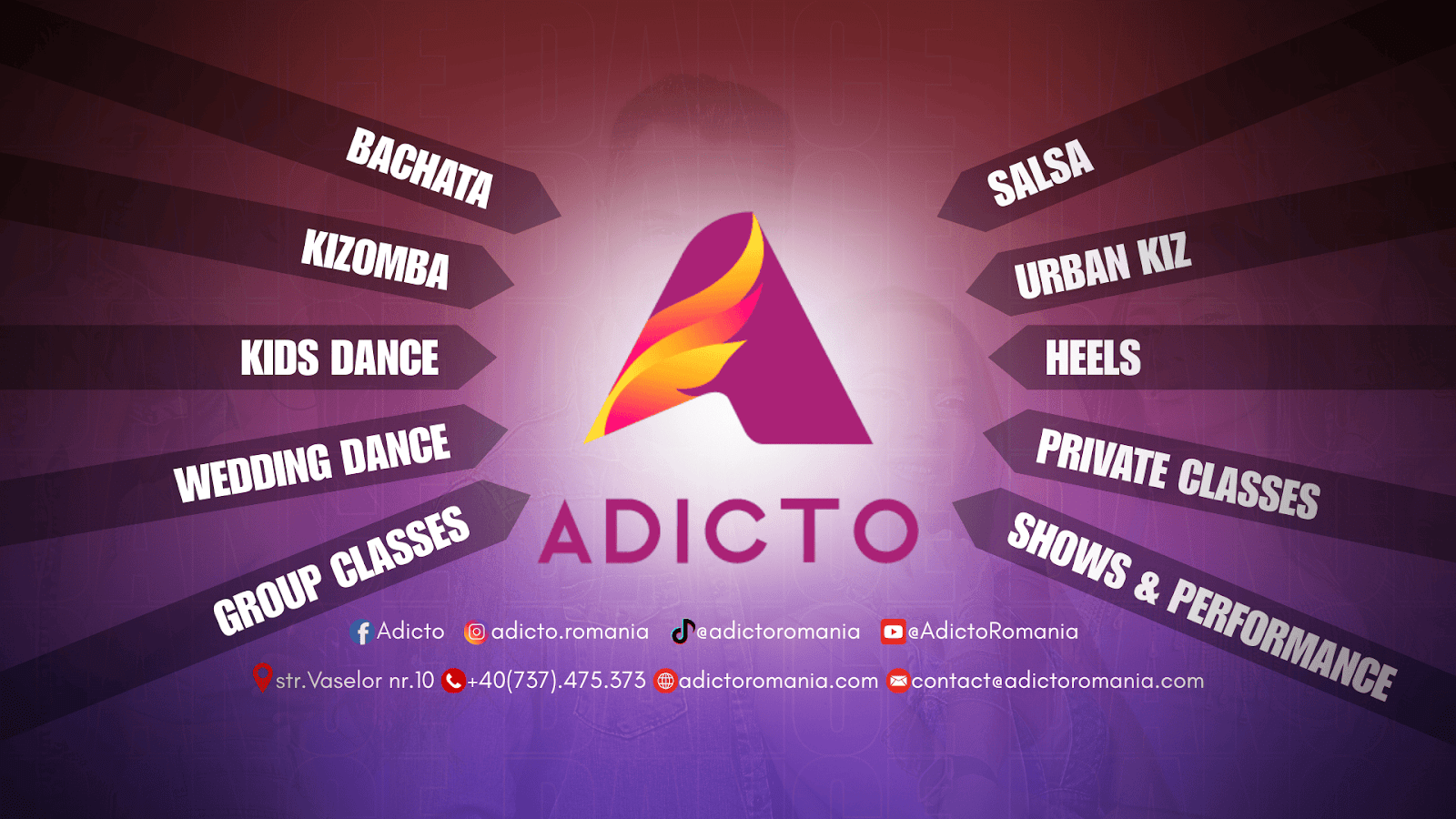 Adicto Romania | Scoala de dans | Cursuri de dans latino | Bachata | Salsa | Kizomba