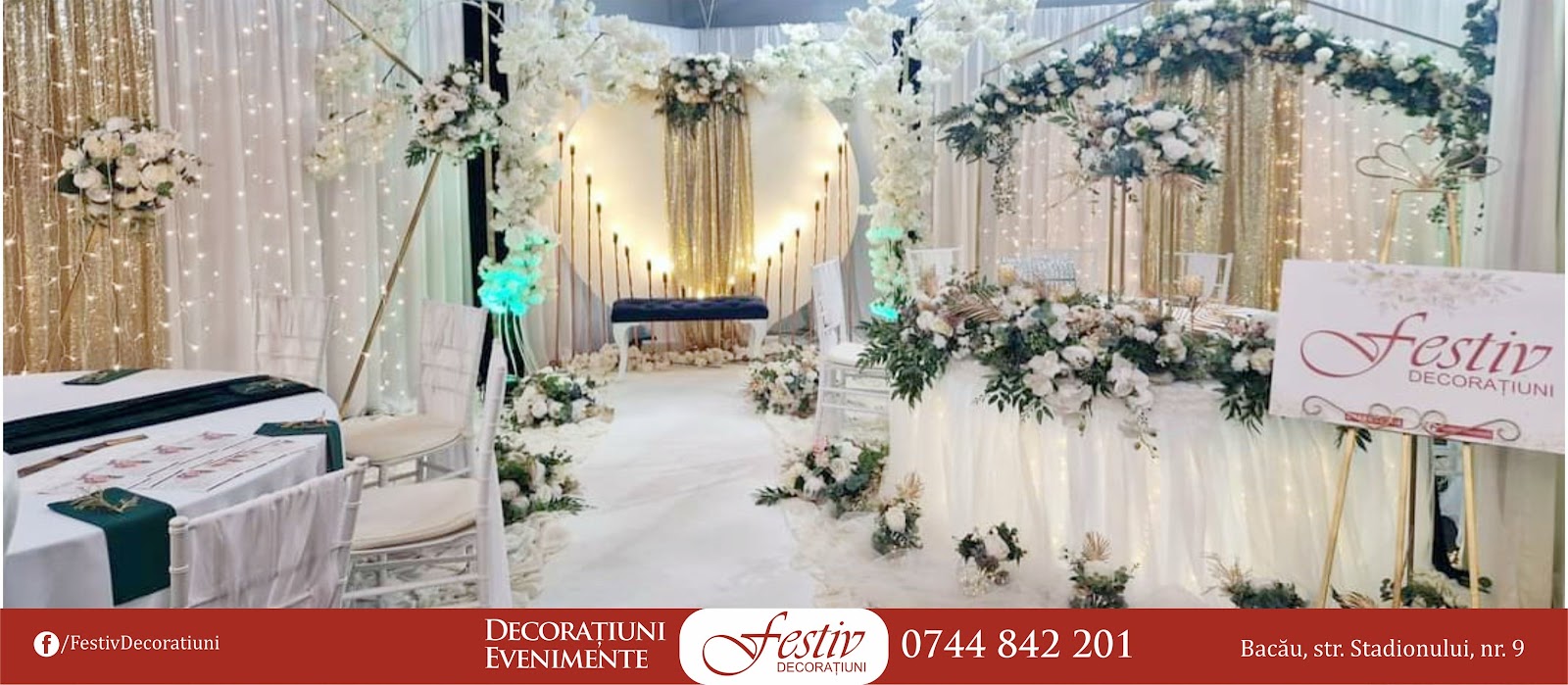 Festiv Decorațiuni: Organizator Evenimente Bacău | Nuntă, Botez, Corporate