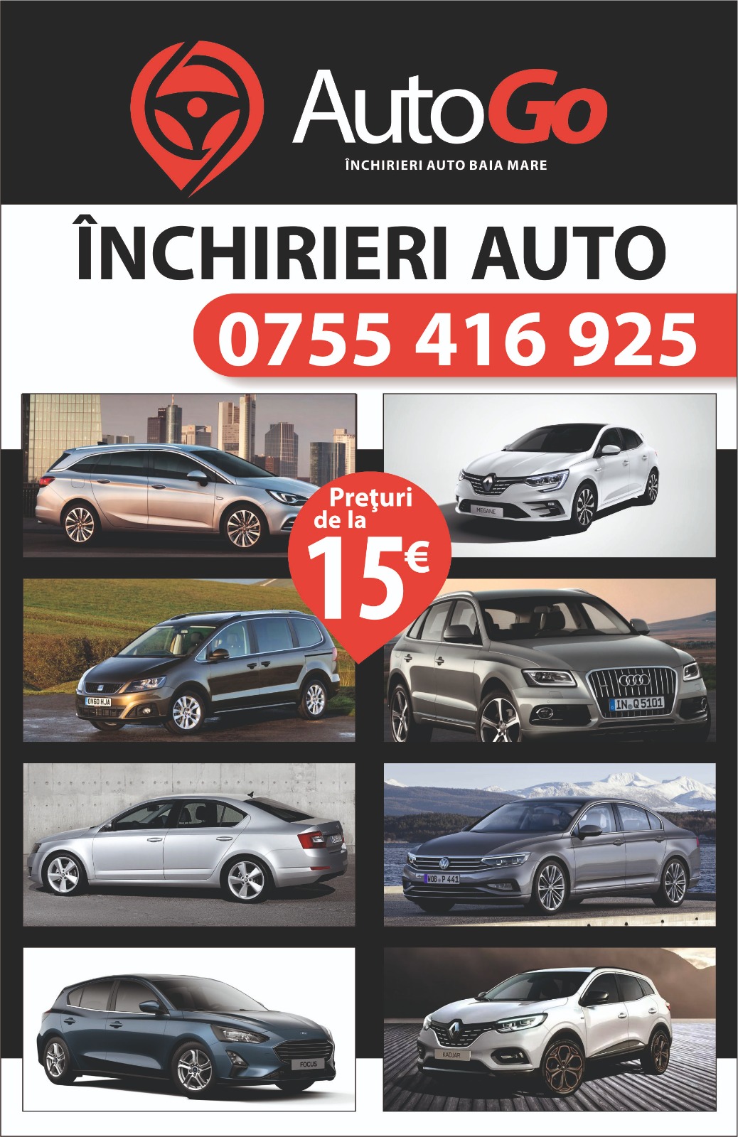 AutoGo - Rent a car - Inchirieri auto Baia Mare